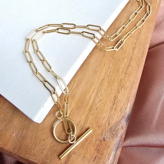 Luxe Gold Paper Clip Chain-18”