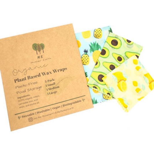 Plant Based Wax Food Wraps-3 pack