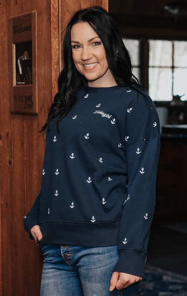 Fleece Anchor Crew Neck