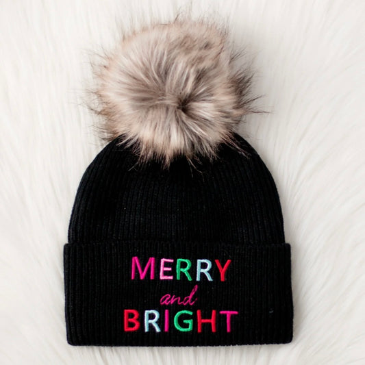 Merry & Bright Pom Hat