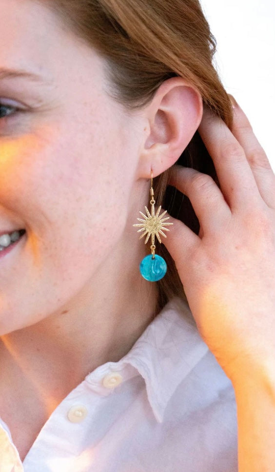 Solana Earrings-Blue