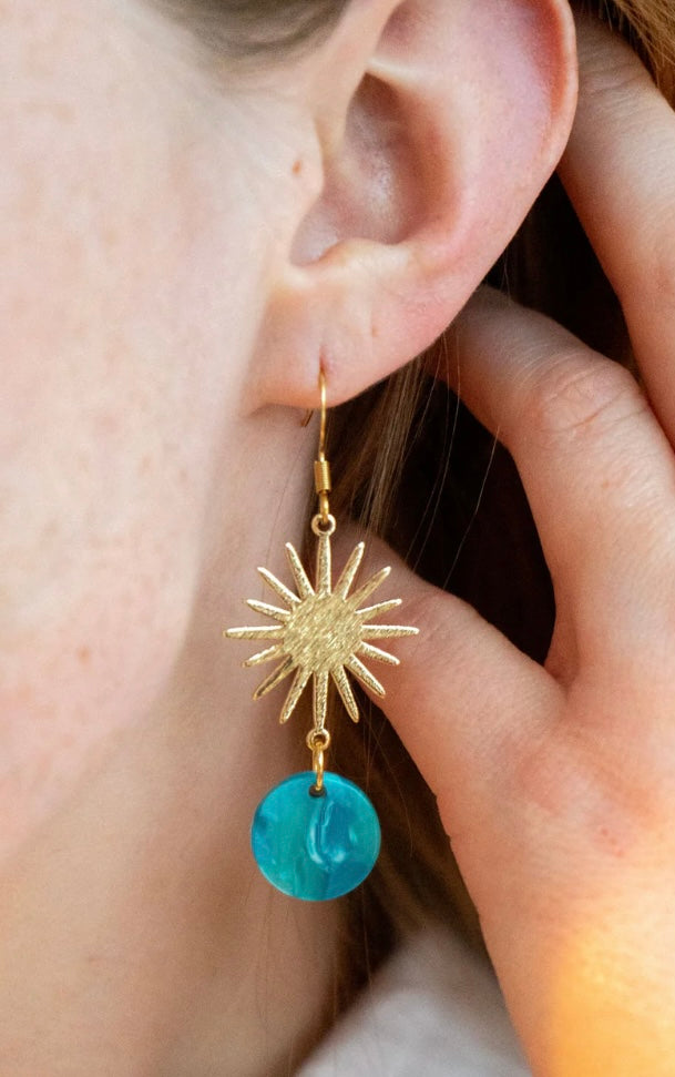 Solana Earrings-Blue