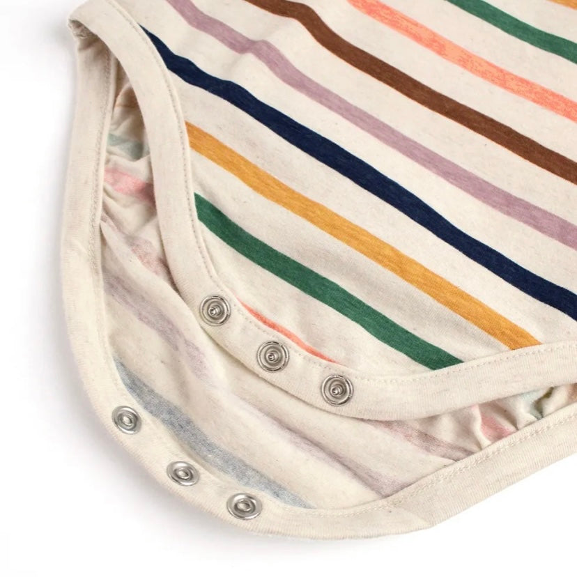 Sunrise Rainbow Stripe Knit L/S Bodysuit