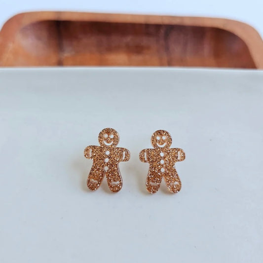 Gingerbread Man Studs