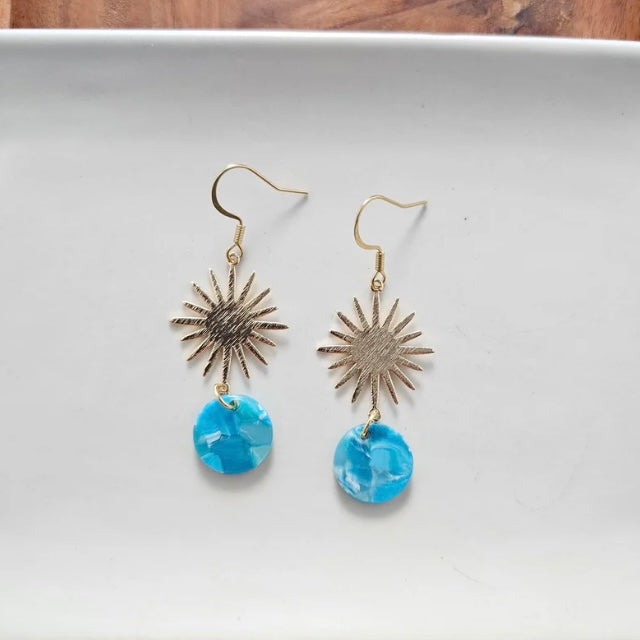 Solana Earrings-Blue