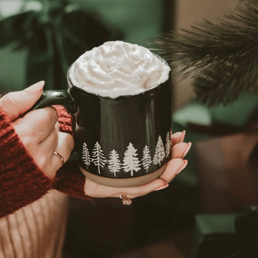 Pine Trees Stoneware Mug