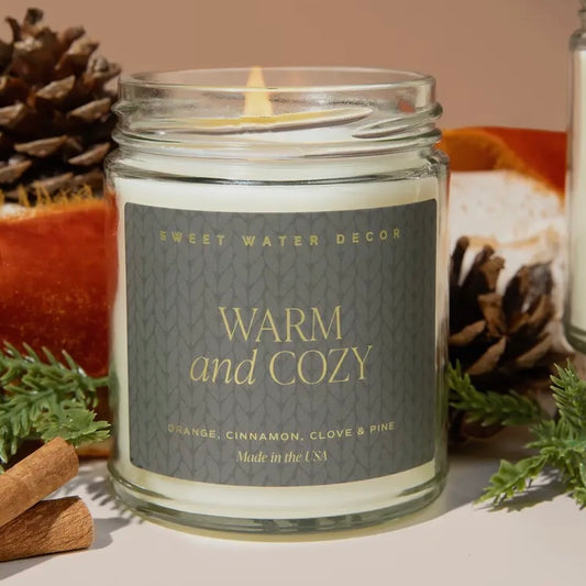 Warm and Cozy 9 oz Soy Candle