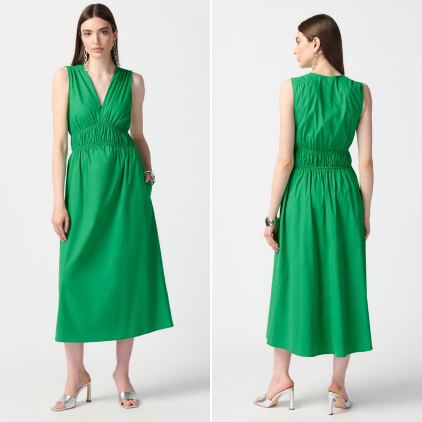 Gathered Midi Dress