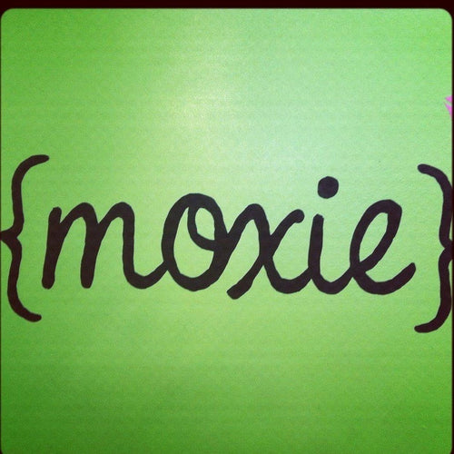 picture of moxie's logo painted in-store