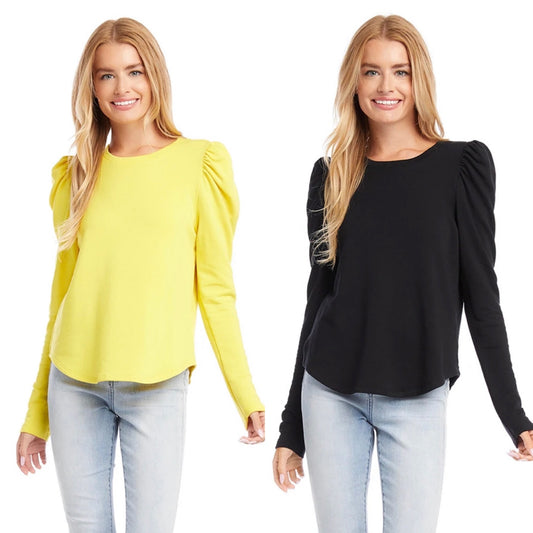 Shirred Sleeve Top-XS or S