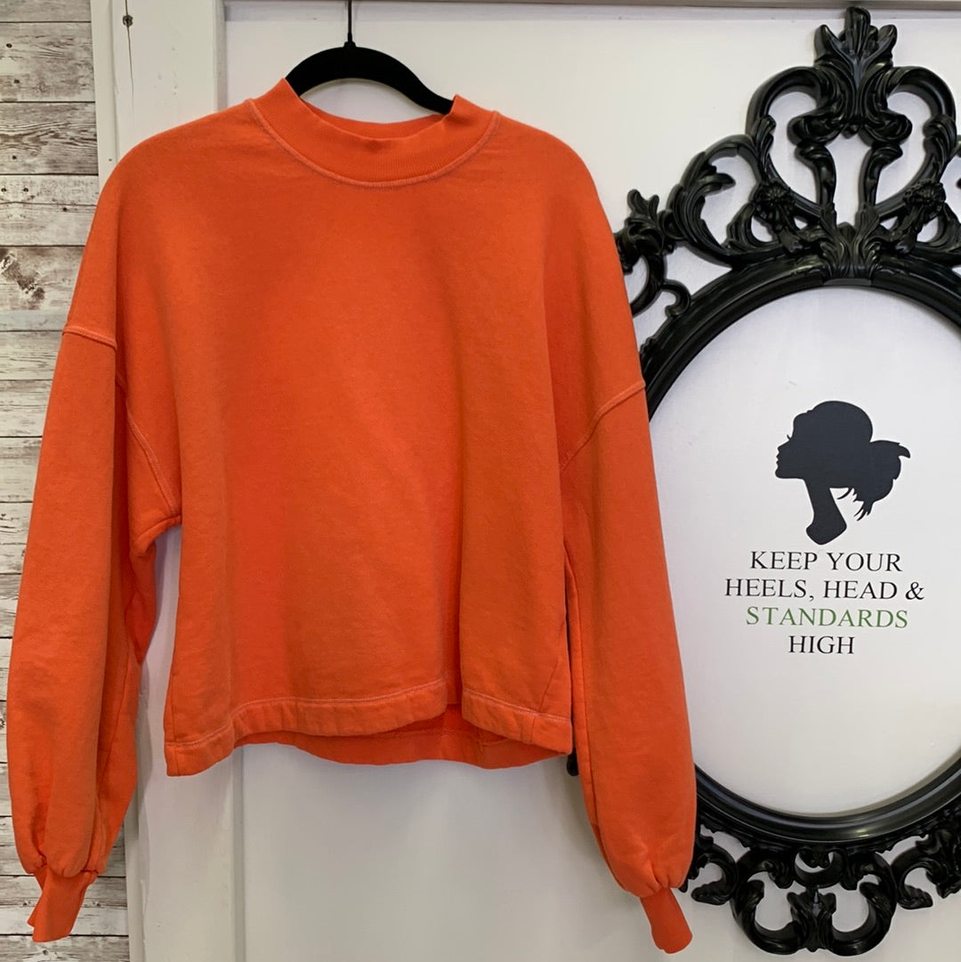 Recycled Cotton Puff Sleeve Sweatshirt