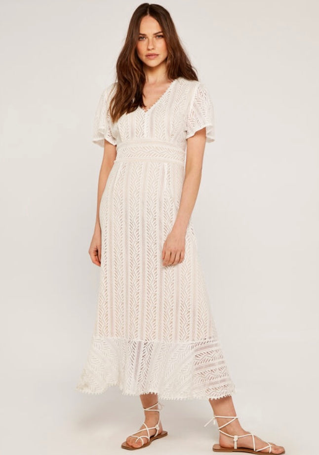 Julia Lace Dress-Ivory   Sizes M, XL
