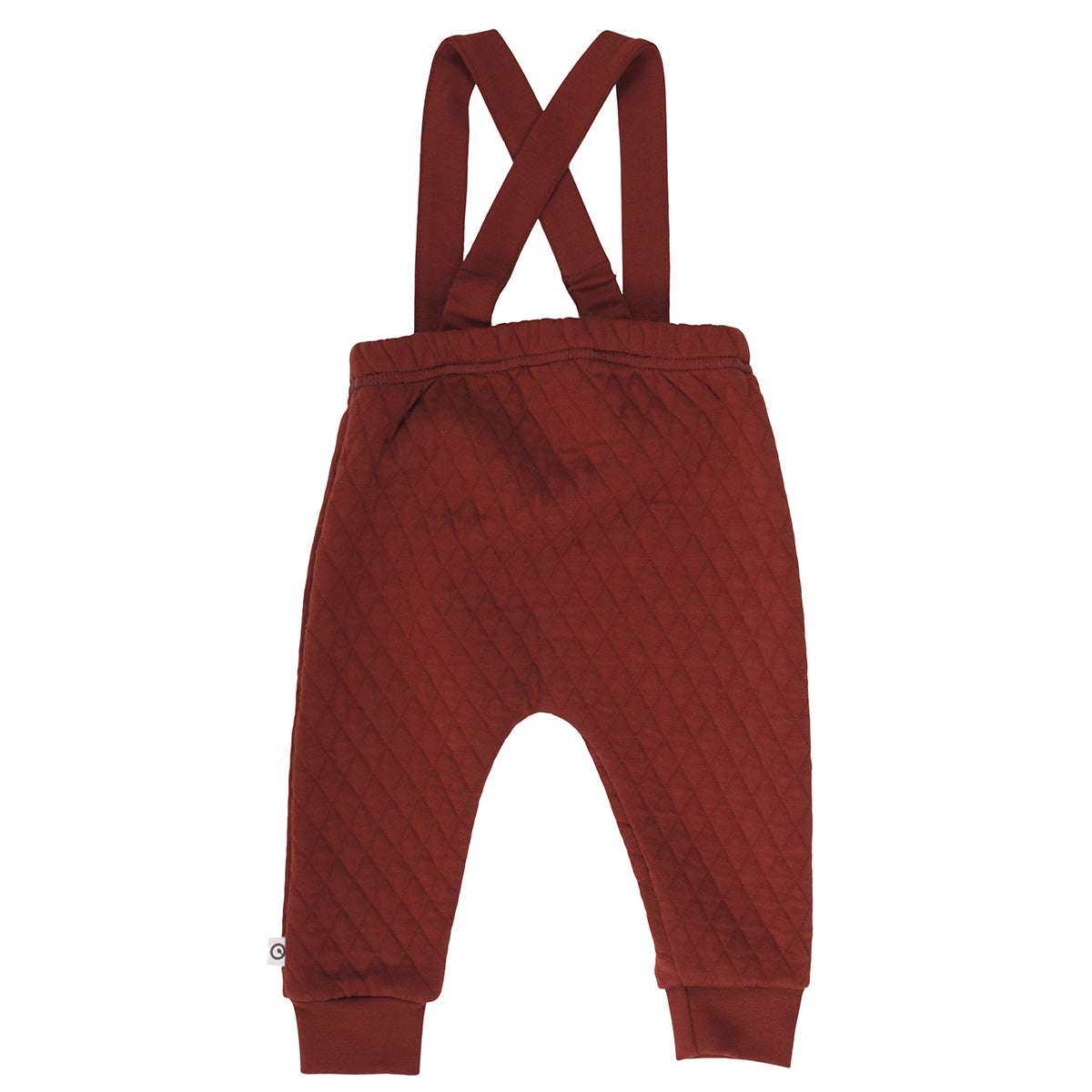 Quilted suspender pants