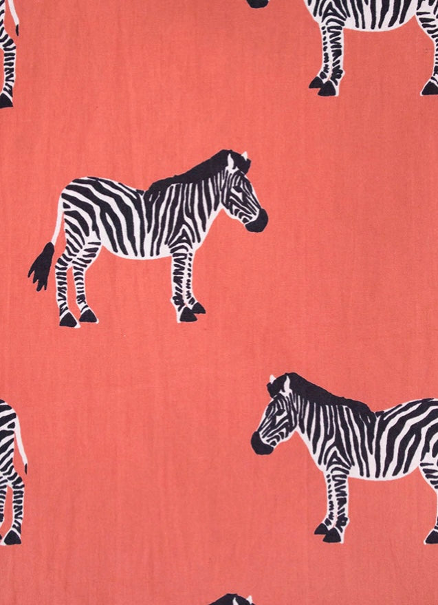 Aditi Wrap Dress—Zebra Bright Berry