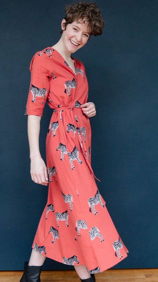 Berry hot sale wrap dress