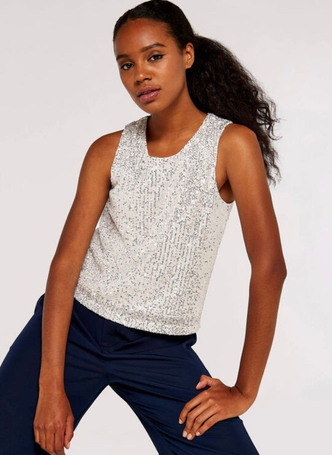 Sequin Shell Top