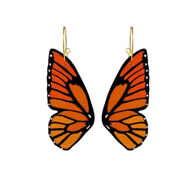 Butterfly Monarch Wing Earrings