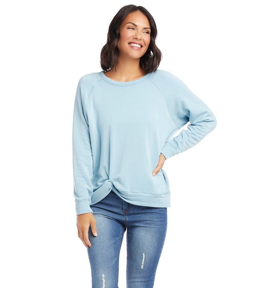 Twist Hem Sweatshirt