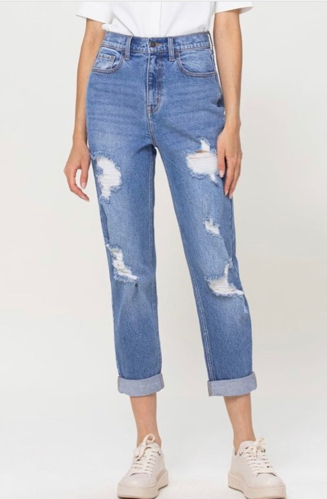 High-rise Denim