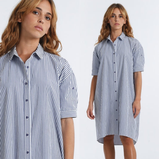 Striped Shirtdress