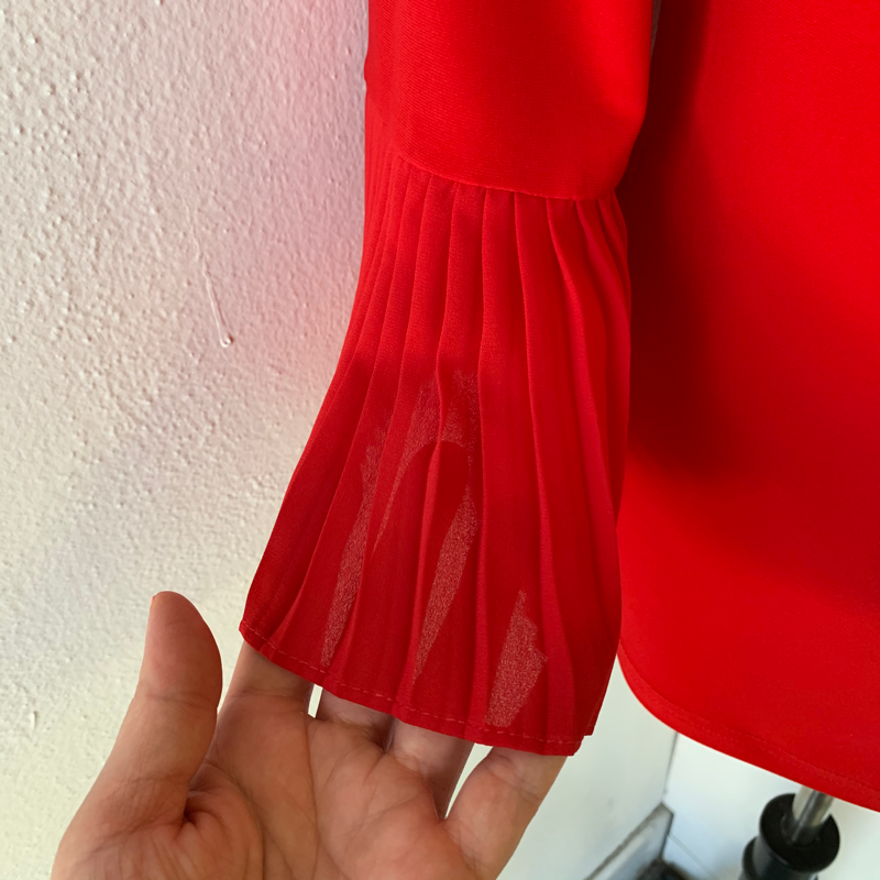 Size 6 Joseph Ribkoff 183275 Red Top With Sleeve Detail