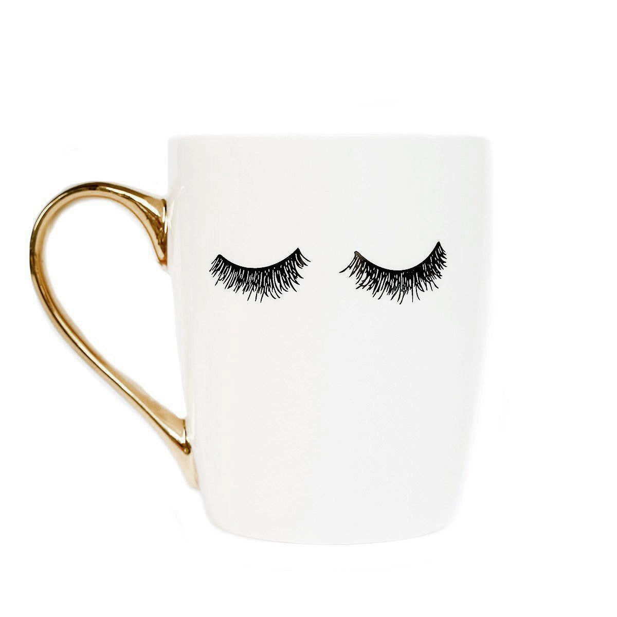 Sweet Water Decor - Eyelashes Gold Coffee Mug