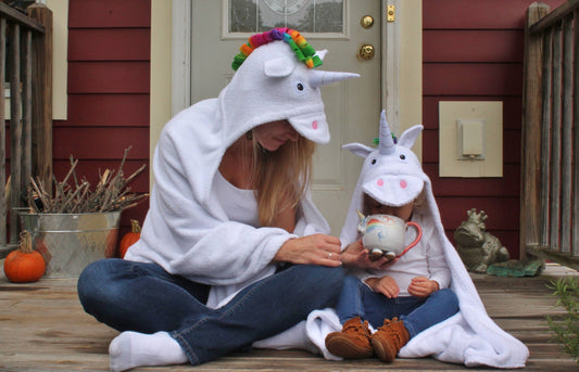 Yikes Twins - Adult Unicorn Hooded Towel