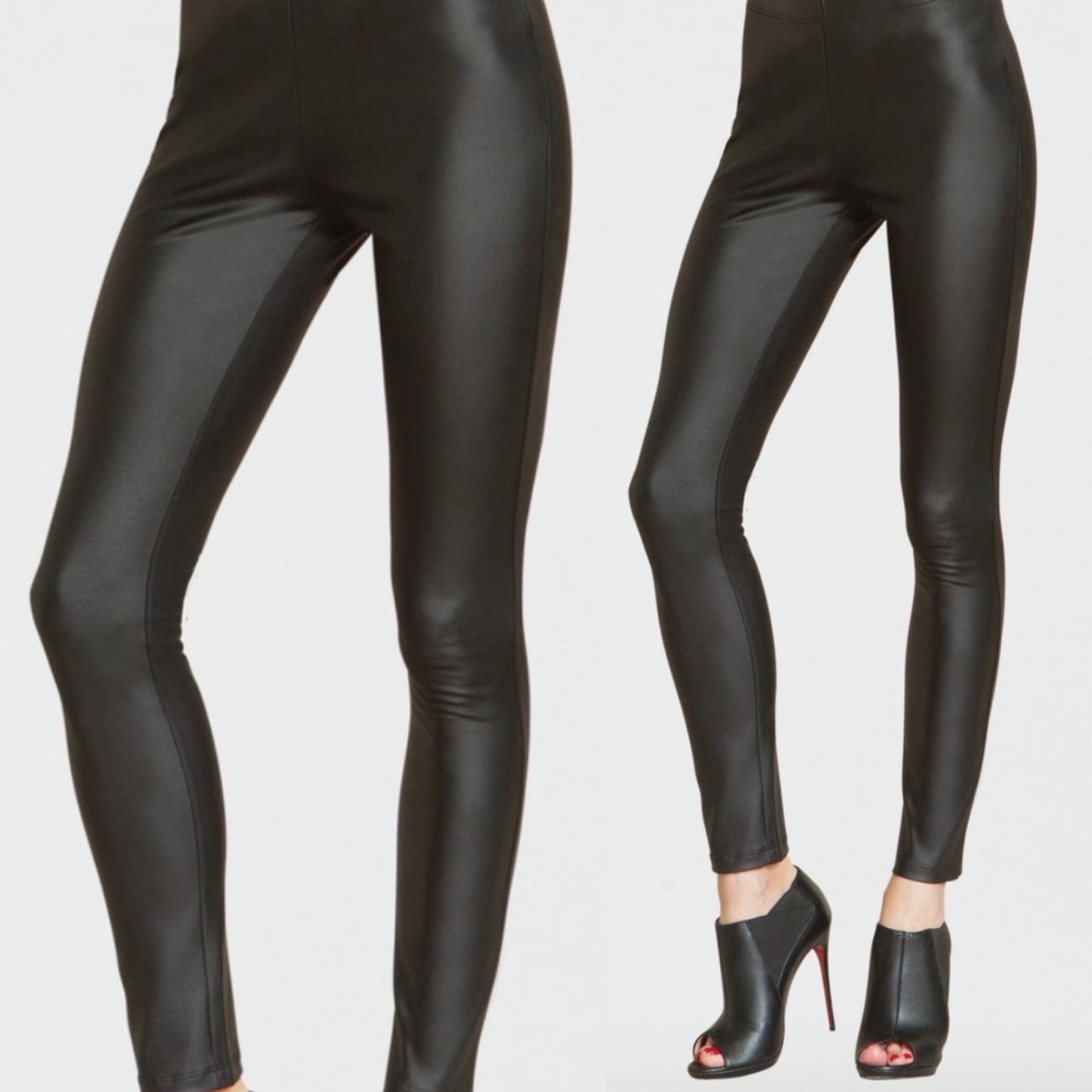 Liquid Leather Leggings-XL