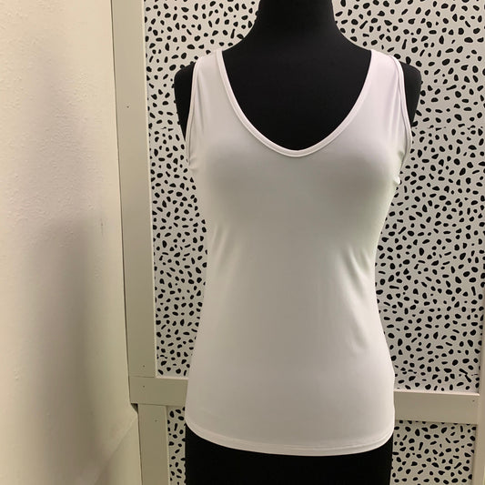 Basic V To Round Neck Tank Size XS