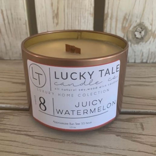 Luxury Wood Wick Candles—Juicy Watermelon