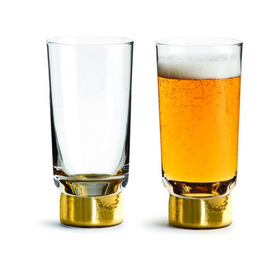 Club Gold-Beer Glass (Set of 2)