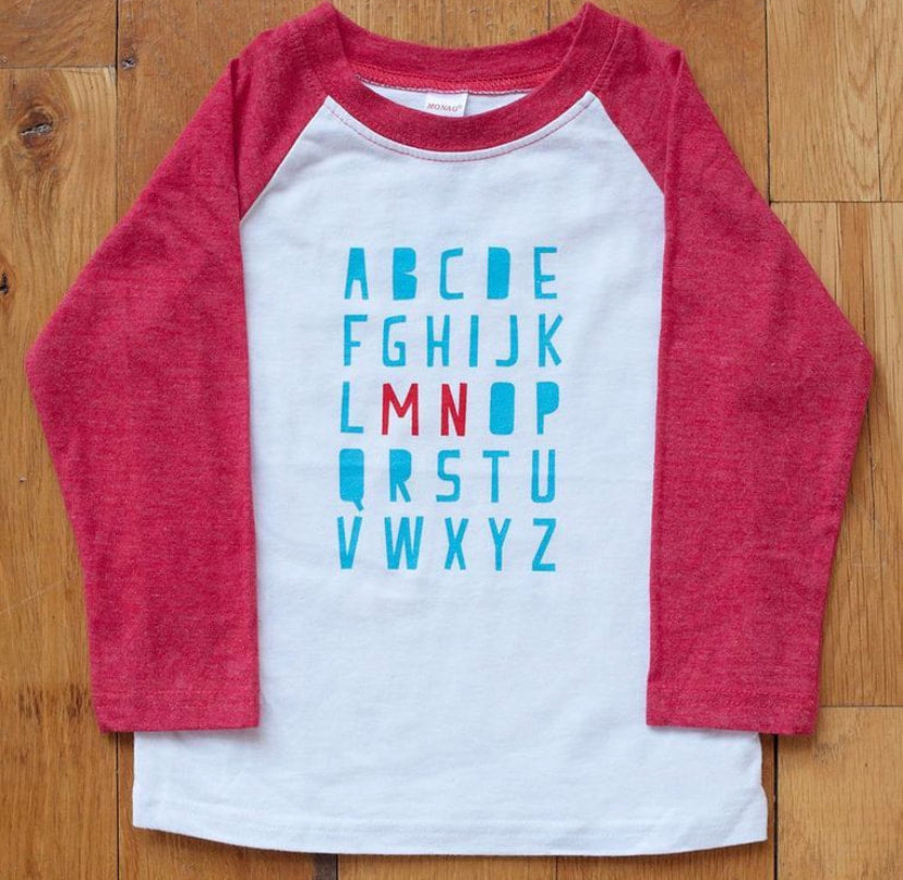 Minnesota Alphabet Bodysuit or T-shirt